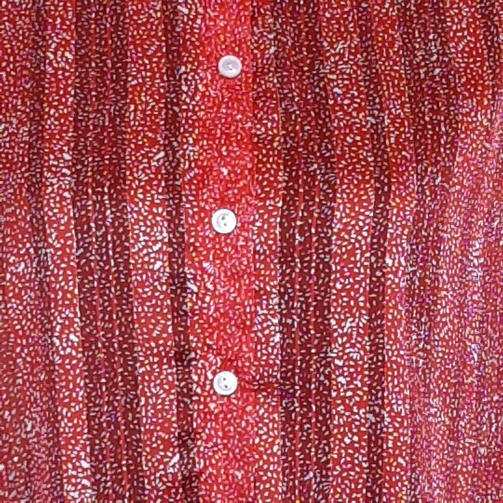 Bucket List Lightweight Button Down Batwing Blouse - image 4